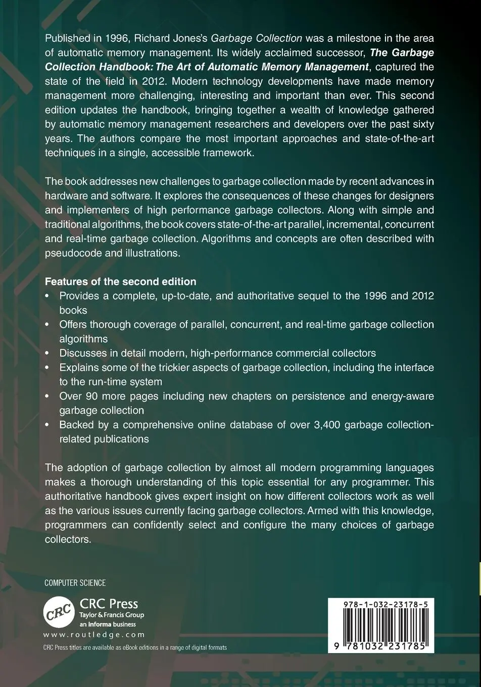 Rückseite: 9781032231785 | The Garbage Collection Handbook | Richard Jones (u. a.) | Taschenbuch