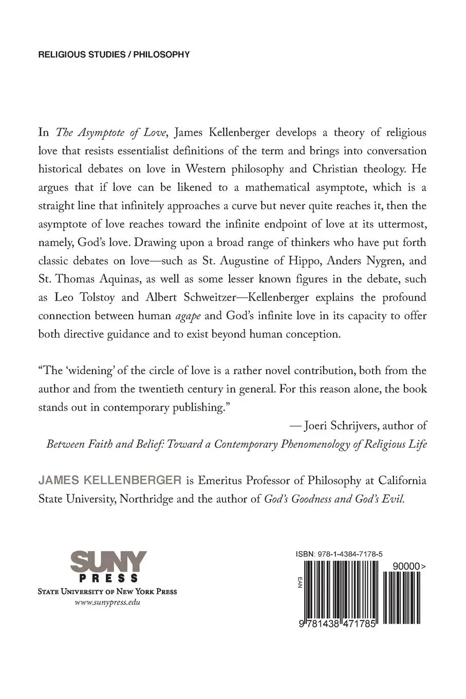 Rückseite: 9781438471785 | The Asymptote of Love | From Mundane to Religious to God's Love | Buch
