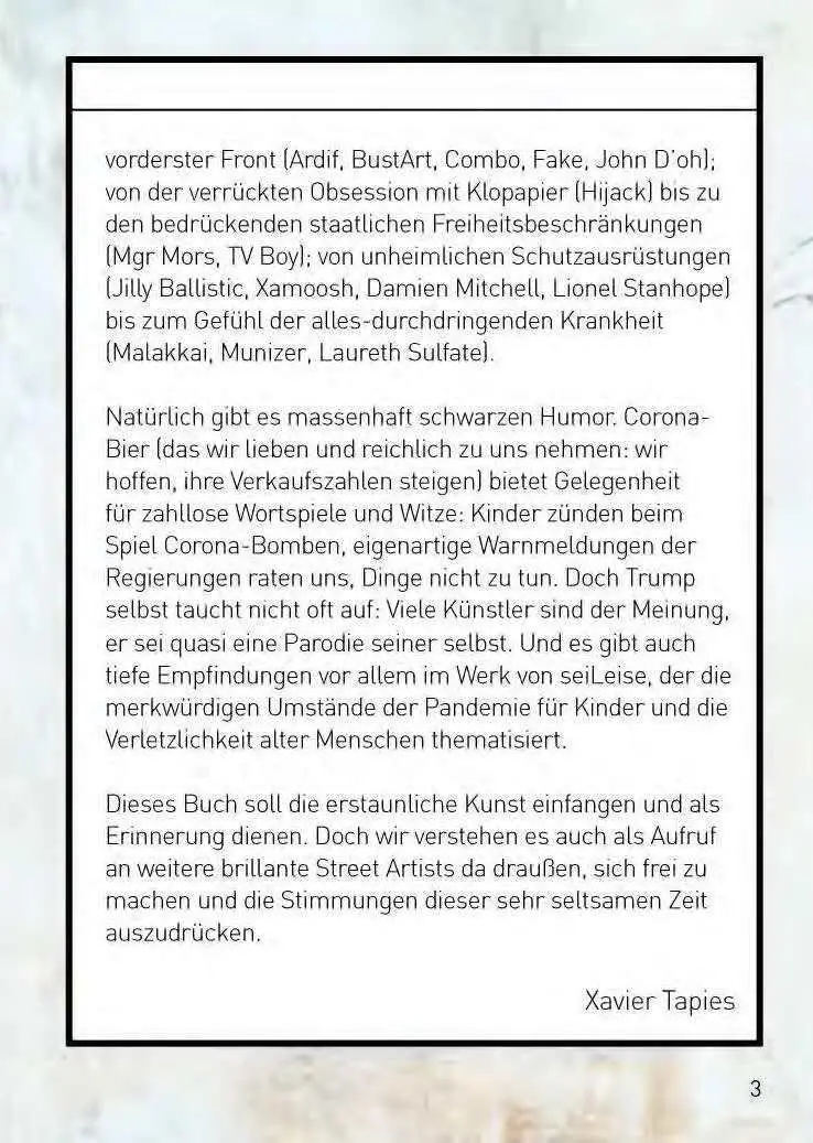 Bild: 9783038761785 | Street Art in Zeiten von Corona | 50 Statements von Graffiti-Künstlern