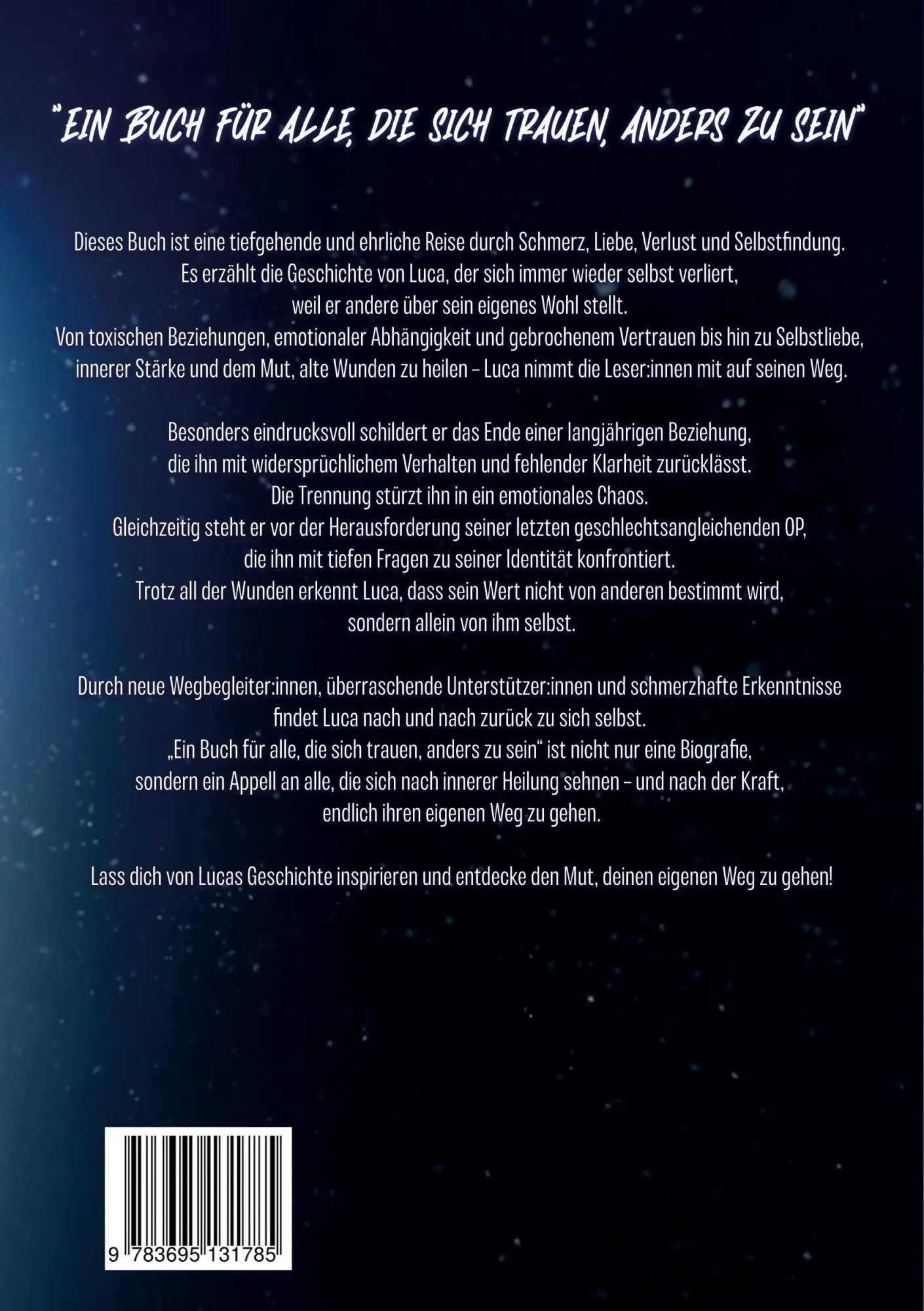 Rückseite: 9783695131785 | Von Niemand zu Jemand | Luca Brave | Taschenbuch | 268 S. | Deutsch