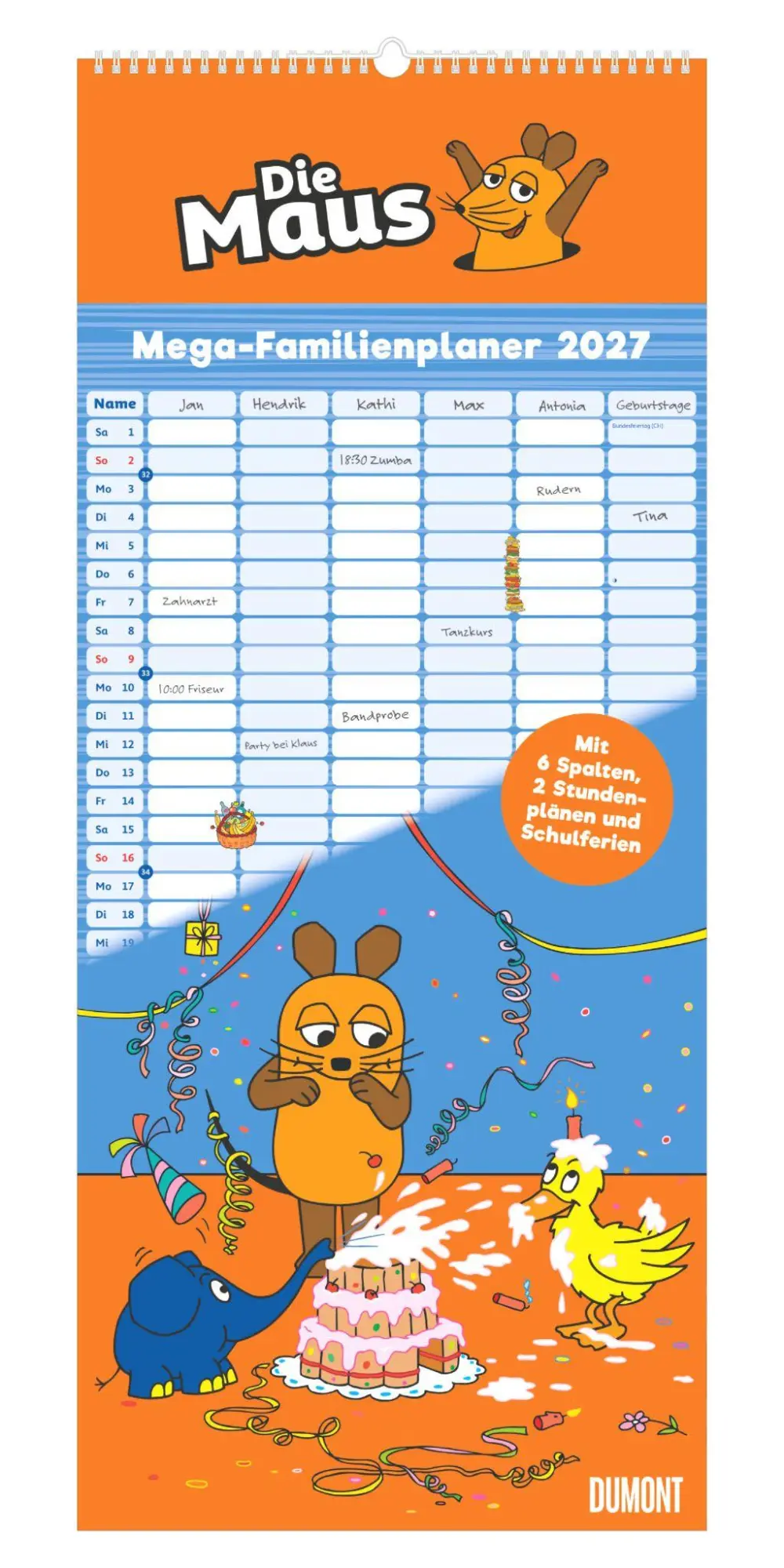Cover: 4069095011885 | Die Maus Megaplaner 2027 | Neumann Verlage GmbH &amp; Co KG | Kalender