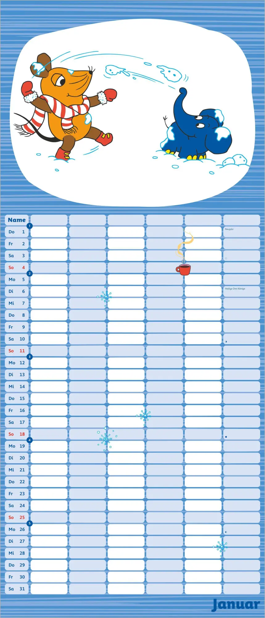 Bild: 4069095011885 | Die Maus Megaplaner 2027 | Neumann Verlage GmbH &amp; Co KG | Kalender