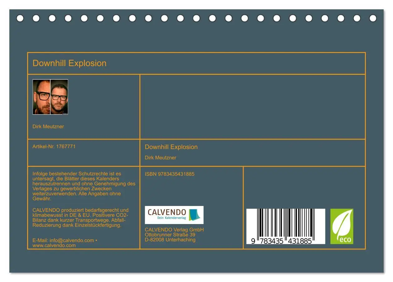 Bild: 9783435431885 | Downhill Explosion (Tischkalender 2025 DIN A5 quer), CALVENDO...