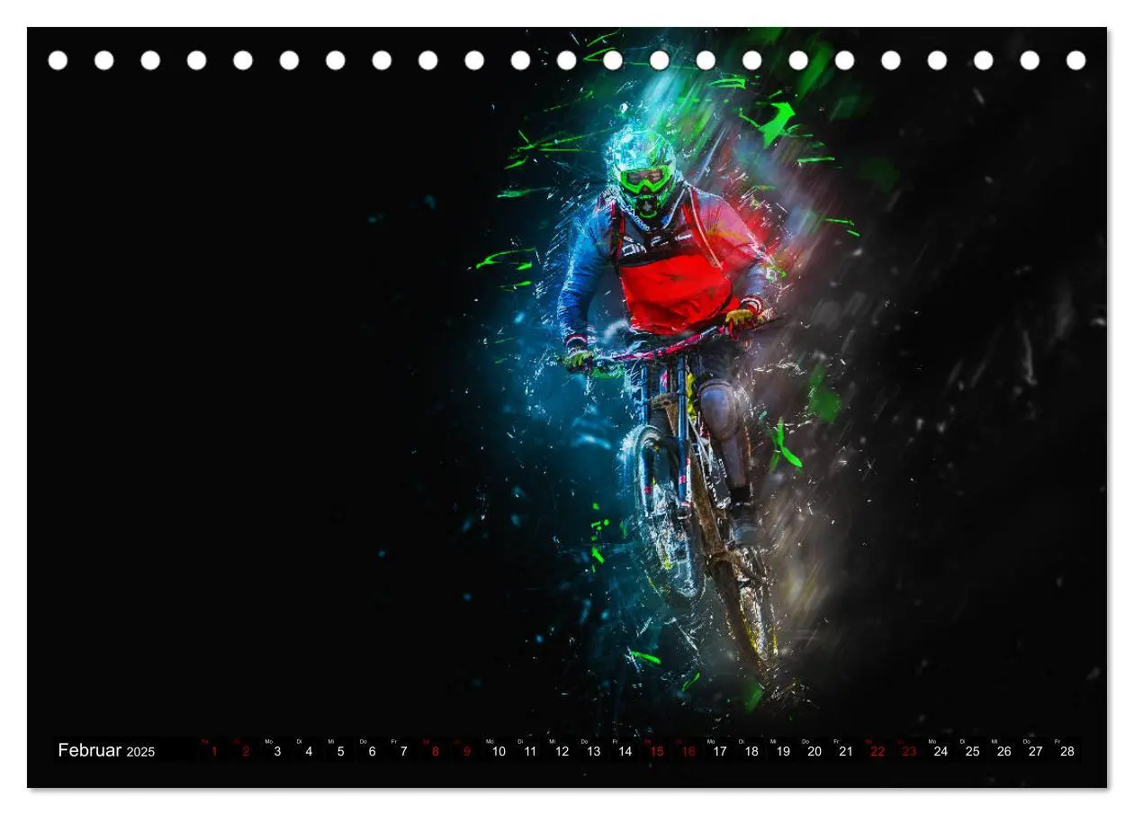 Bild: 9783435431885 | Downhill Explosion (Tischkalender 2025 DIN A5 quer), CALVENDO...