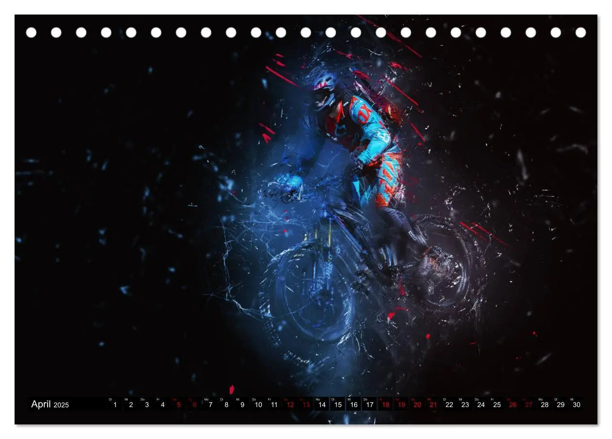 Bild: 9783435431885 | Downhill Explosion (Tischkalender 2025 DIN A5 quer), CALVENDO...
