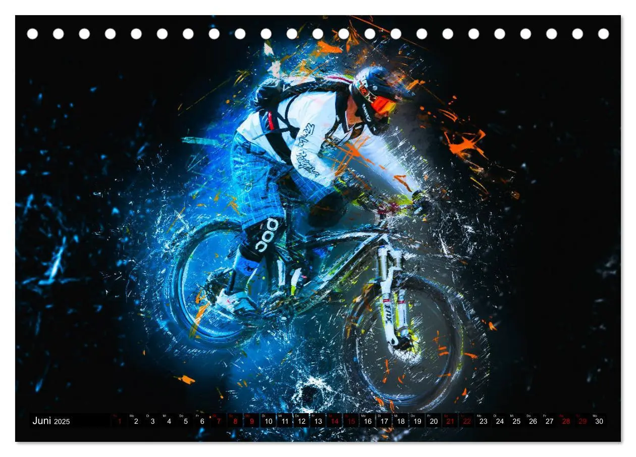 Bild: 9783435431885 | Downhill Explosion (Tischkalender 2025 DIN A5 quer), CALVENDO...