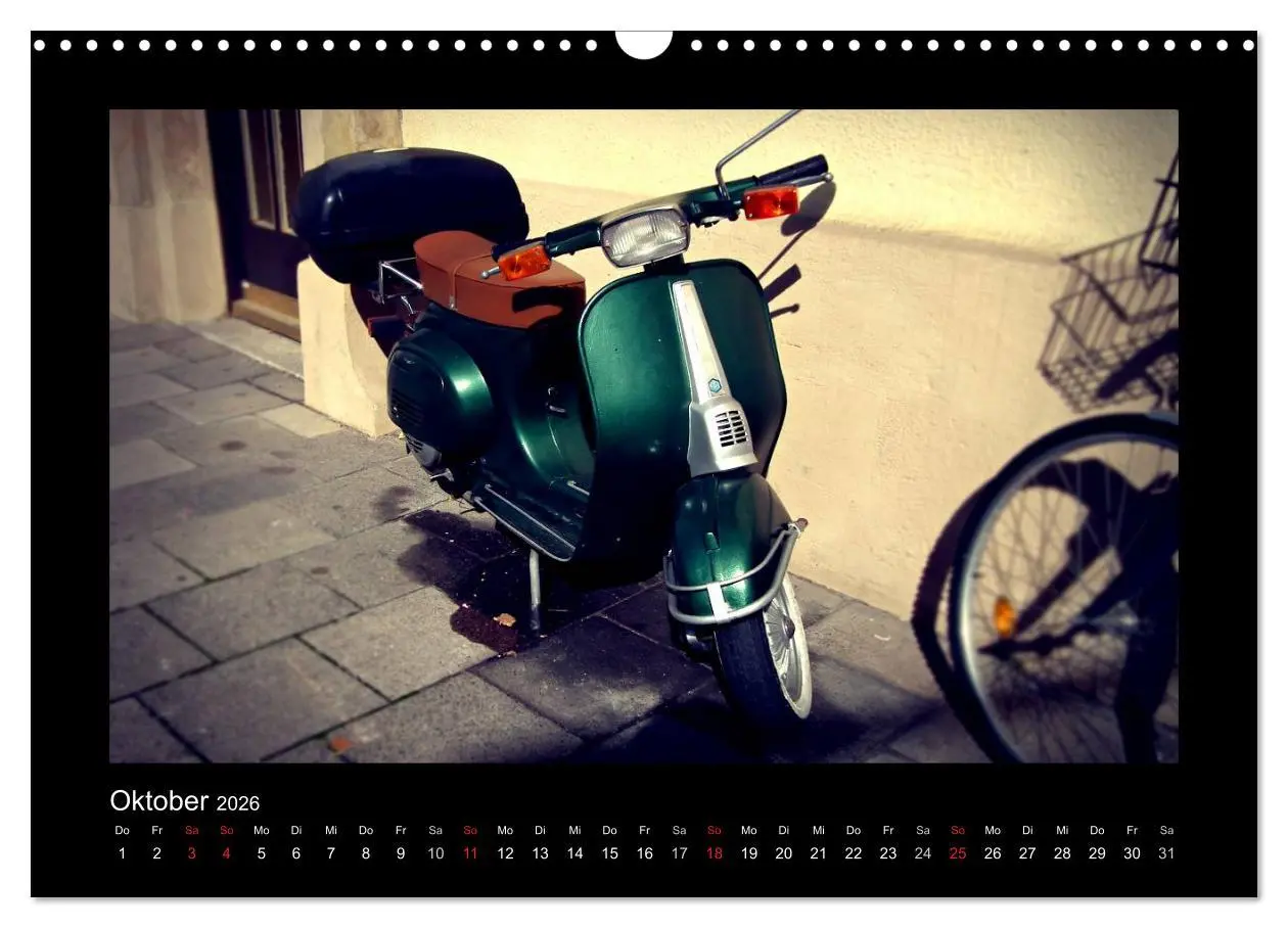 Bild: 9783516231885 | Motorroller (Wandkalender 2026 DIN A3 quer), CALVENDO Monatskalender