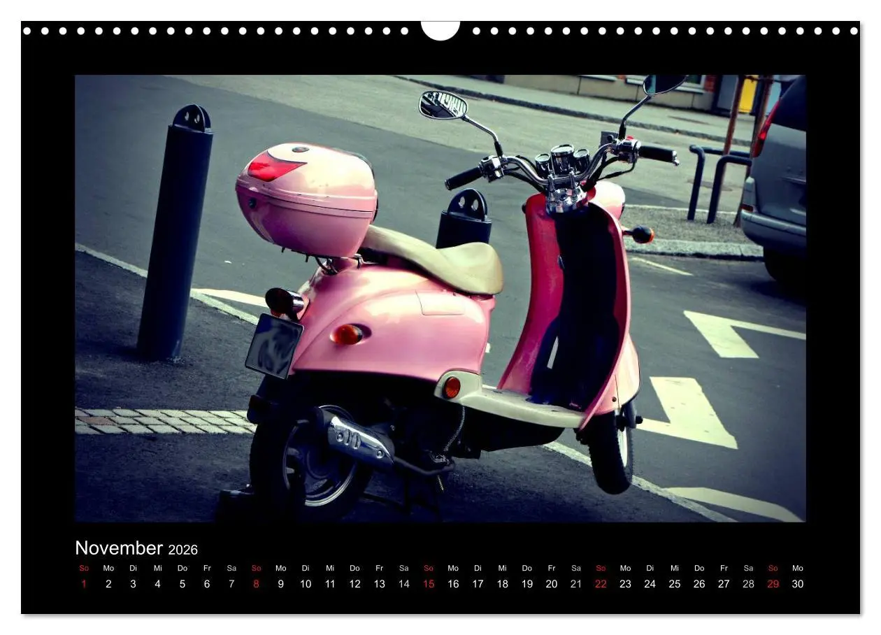 Bild: 9783516231885 | Motorroller (Wandkalender 2026 DIN A3 quer), CALVENDO Monatskalender