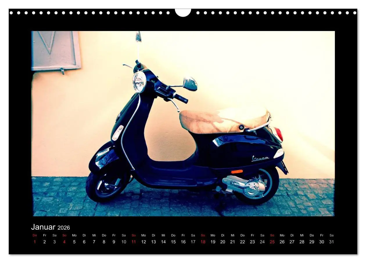 Bild: 9783516231885 | Motorroller (Wandkalender 2026 DIN A3 quer), CALVENDO Monatskalender