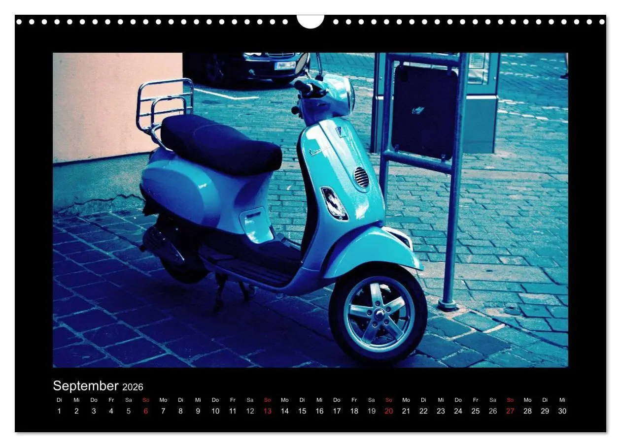 Bild: 9783516231885 | Motorroller (Wandkalender 2026 DIN A3 quer), CALVENDO Monatskalender