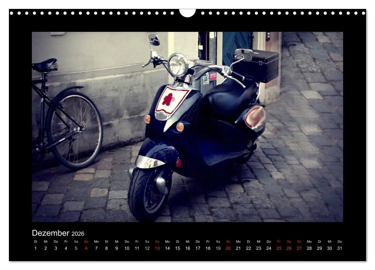 Bild: 9783516231885 | Motorroller (Wandkalender 2026 DIN A3 quer), CALVENDO Monatskalender