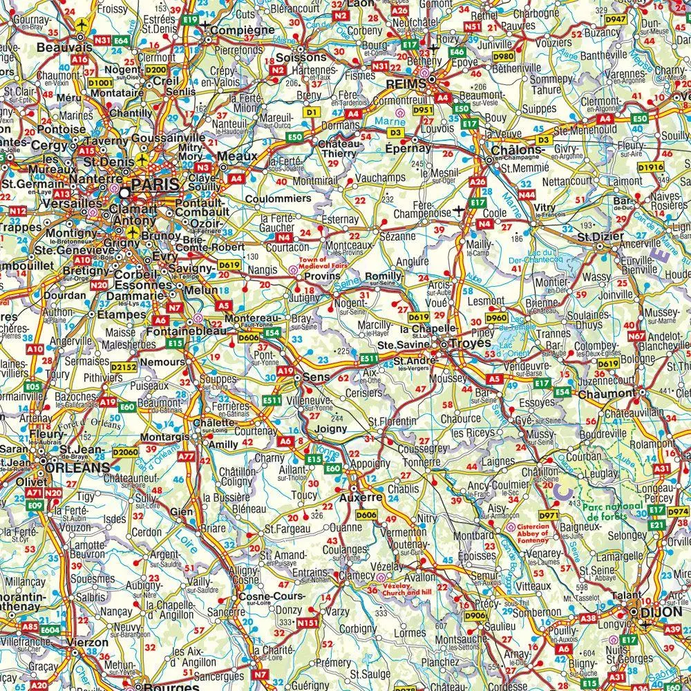 Bild: 9783707921885 | freytag &amp; berndt Straßenkarte Westeuropa 1:2 Mio. | Innenstadtpläne