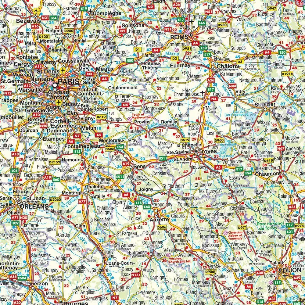 Bild: 9783707921885 | freytag &amp; berndt Straßenkarte Westeuropa 1:2 Mio. | Innenstadtpläne