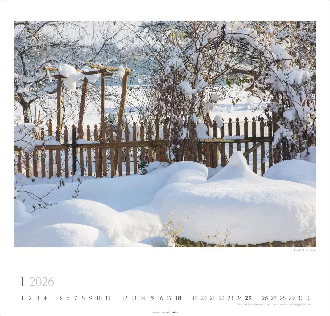 Bild: 9783839901885 | Bauerngärten Kalender 2026 | Christa Brand | Kalender | Spiralbindung