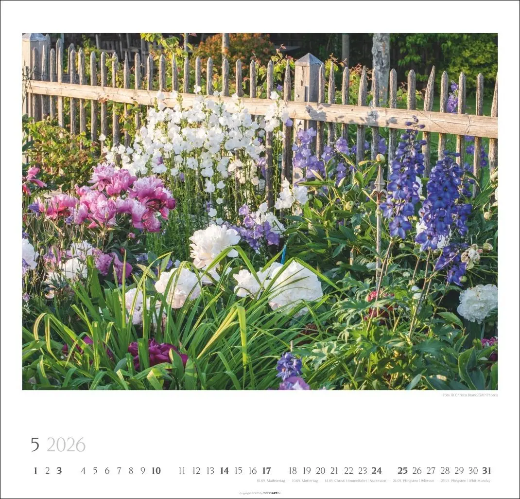 Bild: 9783839901885 | Bauerngärten Kalender 2026 | Christa Brand | Kalender | Spiralbindung