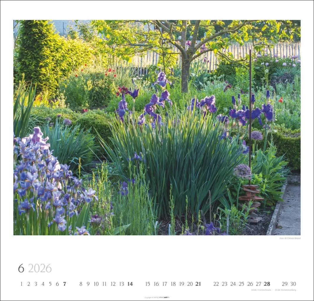 Bild: 9783839901885 | Bauerngärten Kalender 2026 | Christa Brand | Kalender | Spiralbindung