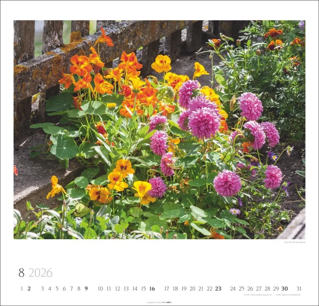 Bild: 9783839901885 | Bauerngärten Kalender 2026 | Christa Brand | Kalender | Spiralbindung