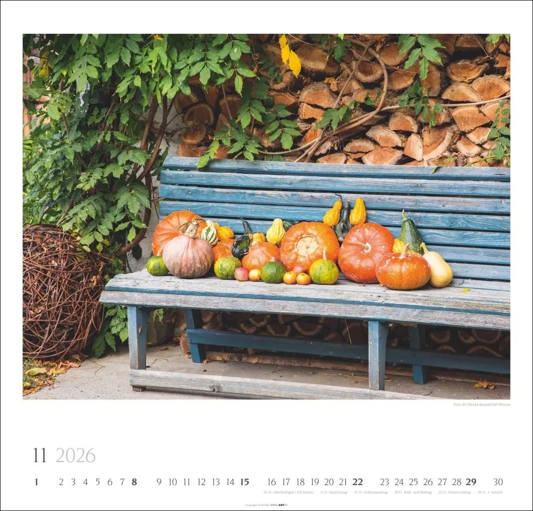 Bild: 9783839901885 | Bauerngärten Kalender 2026 | Christa Brand | Kalender | Spiralbindung