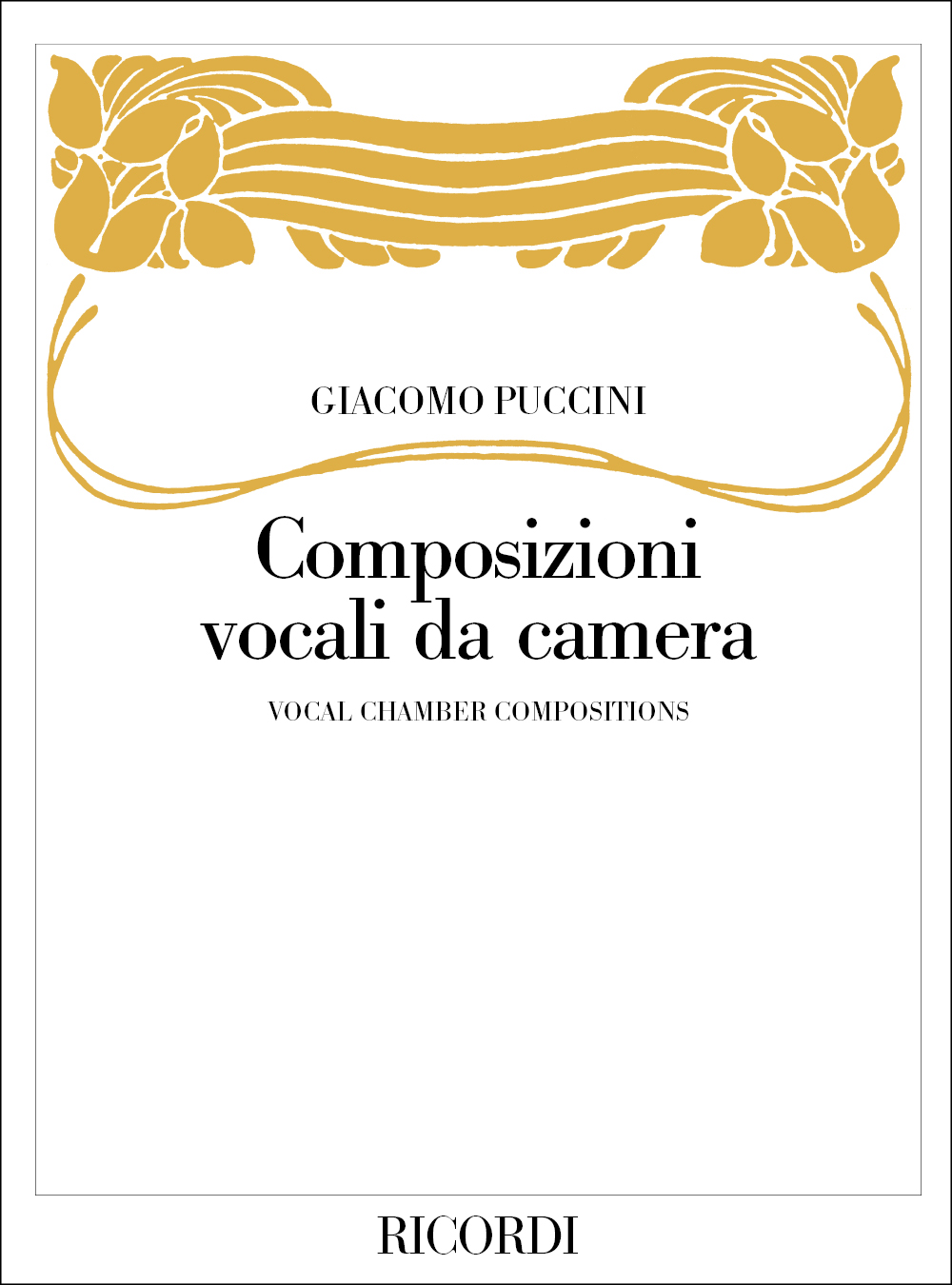 Cover: 9790041391885 | Composizioni vocali da camera | Giacomo Puccini | Buch | 2004