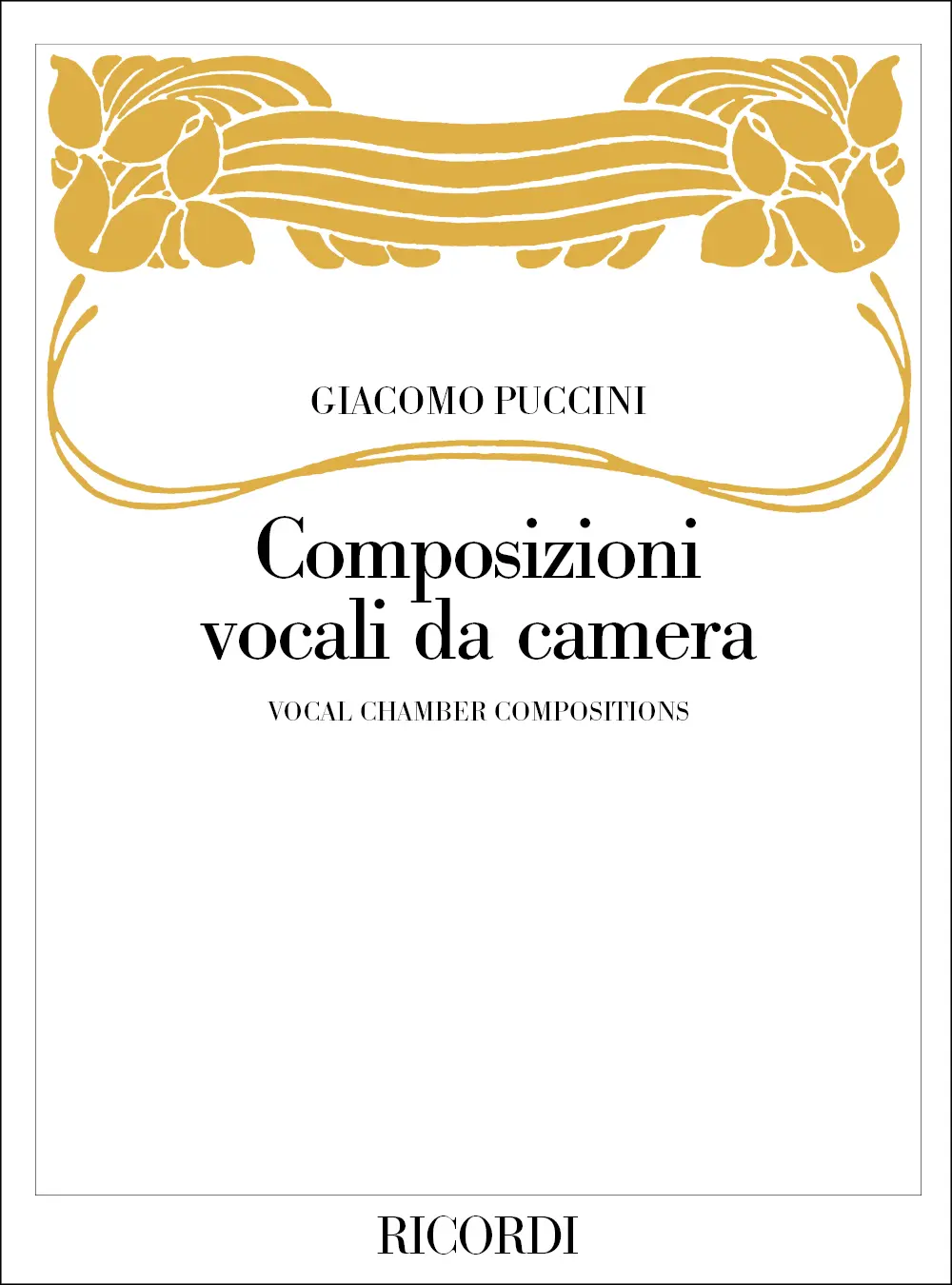 Cover: 9790041391885 | Composizioni vocali da camera | Giacomo Puccini | Buch | 2004
