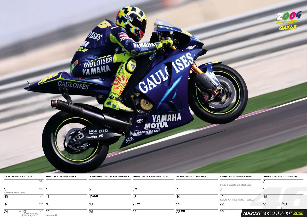 Bild: 9798893611885 | Valentino Rossi Kalender 2026 | Der MotoGP Star | Kalender | 14 S.