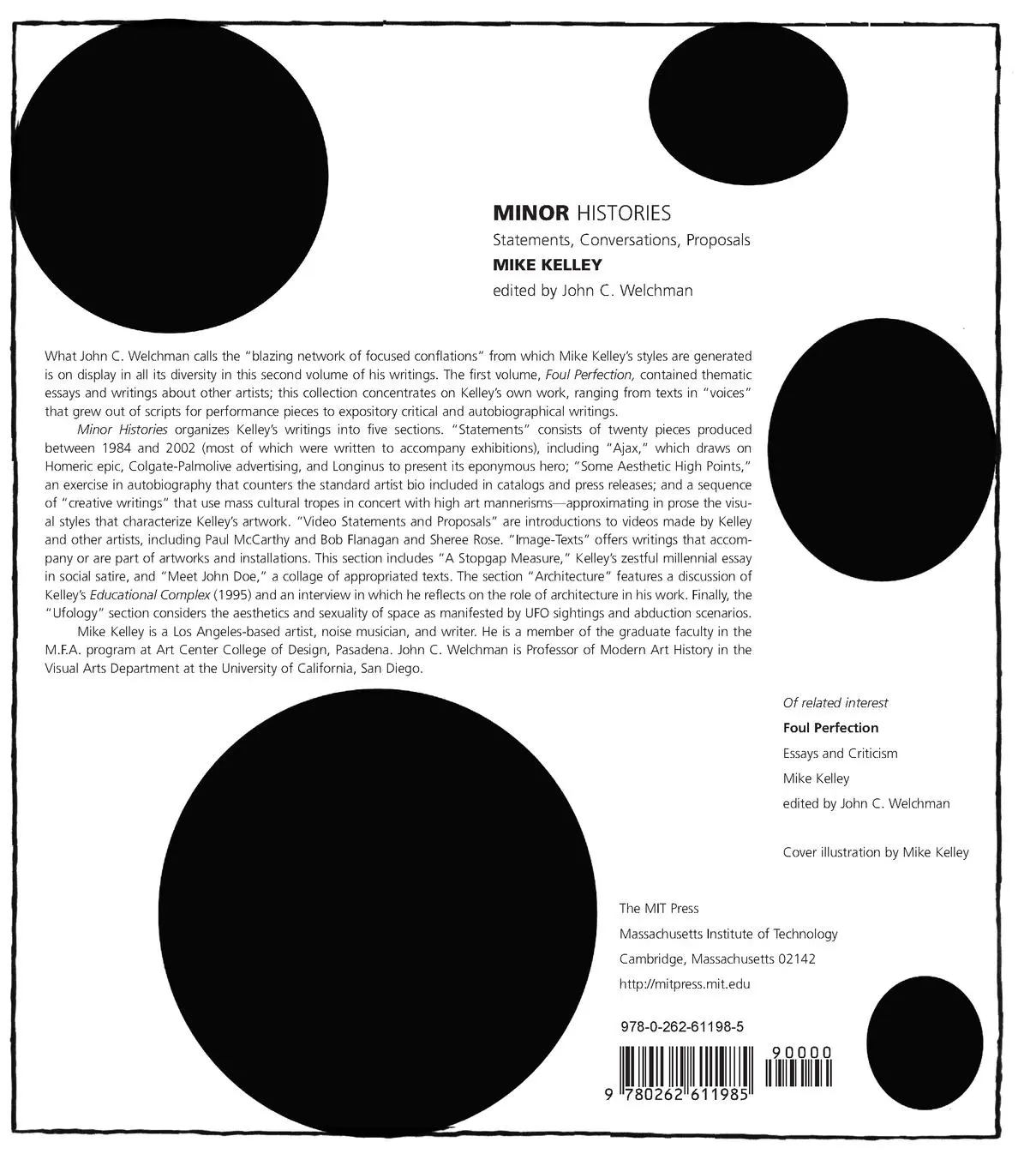 Rückseite: 9780262611985 | Minor Histories | Statements, Conversations, Proposals | Mike Kelley