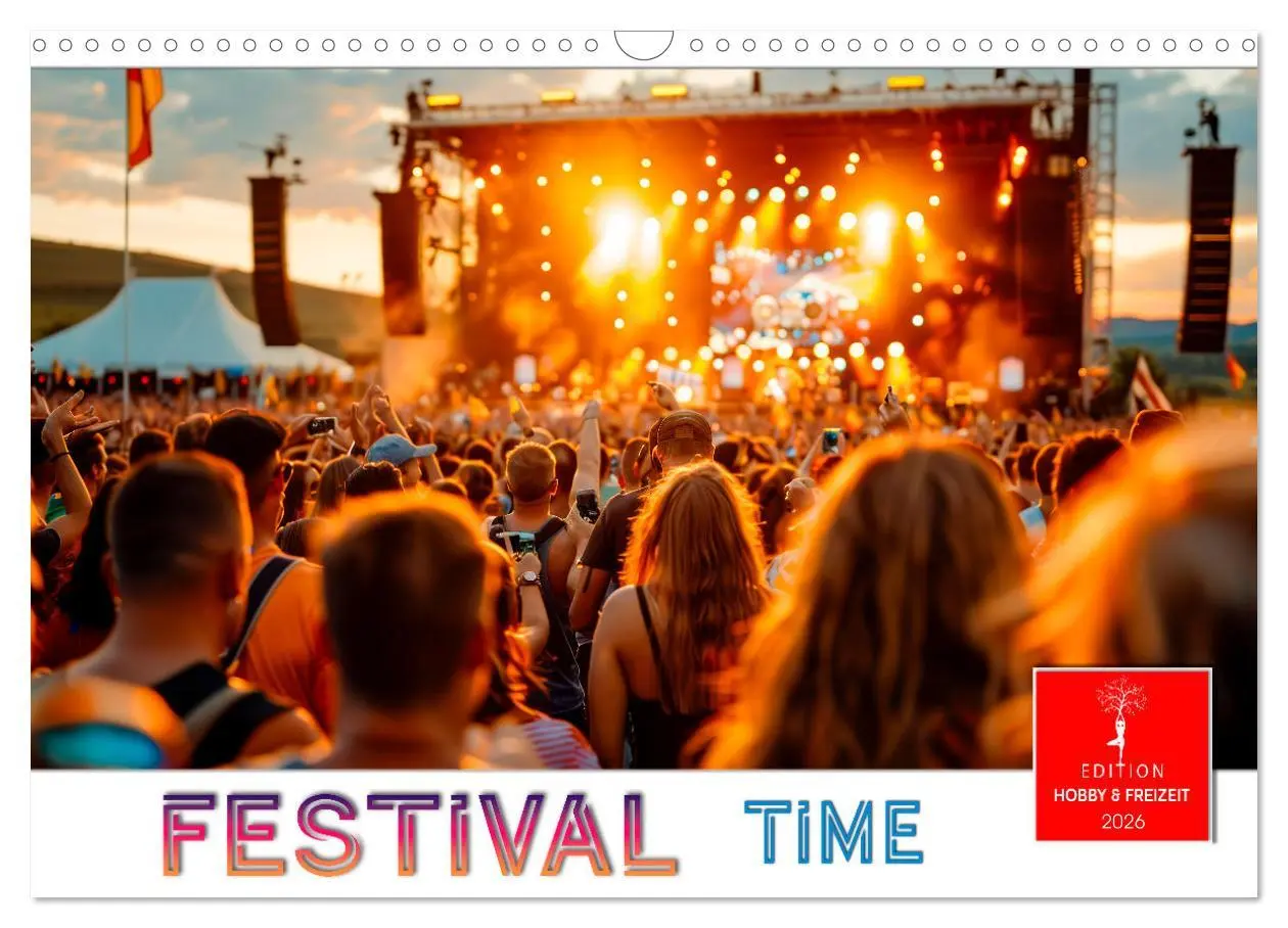 Cover: 9783457371985 | Festival Time (Wandkalender 2026 DIN A3 quer), CALVENDO Monatskalender