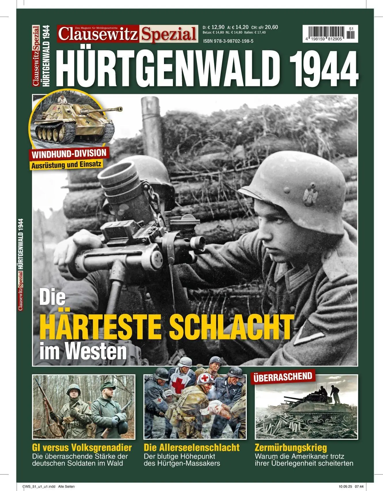 Cover: 9783987021985 | Die Schlacht im Hürtgenwald 1944 | Clausewitz Spezial 51/2025 | 98 S.