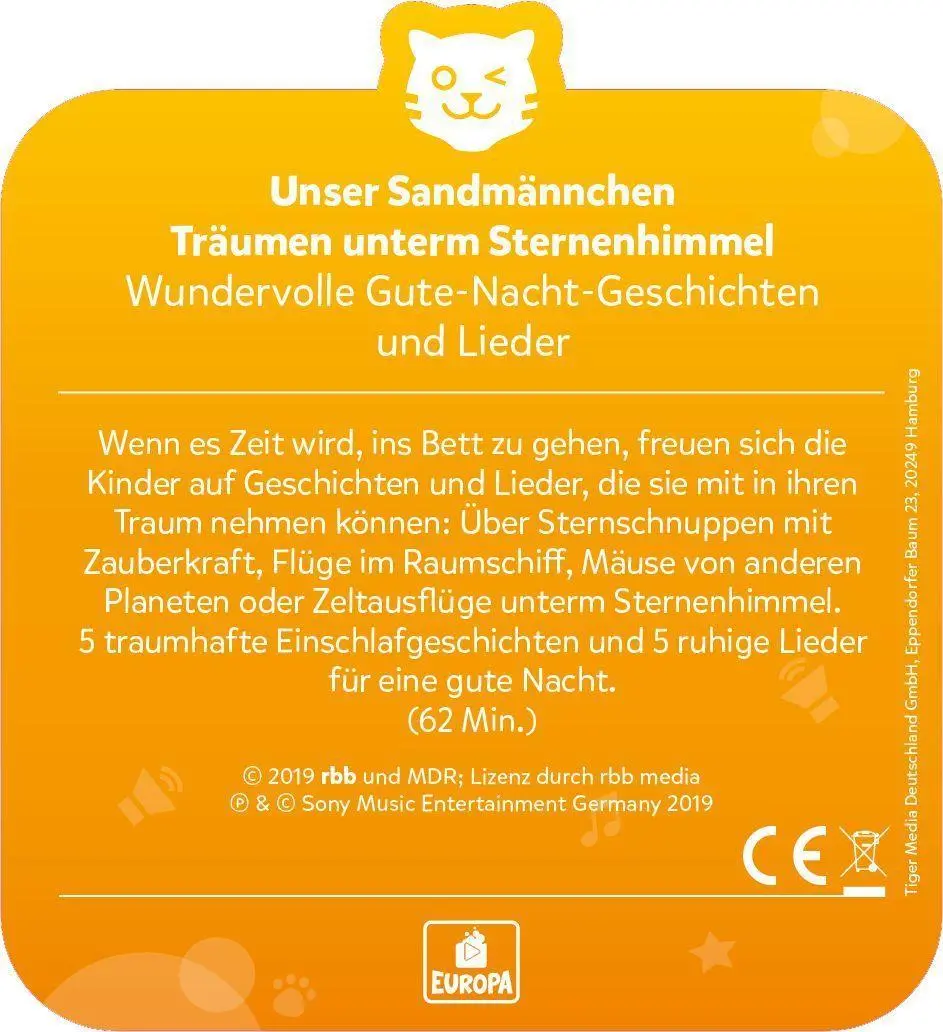 Bild: 4260535482085 | tigercard - Unser Sandmännchen - Folge 17: Träumen unterm...