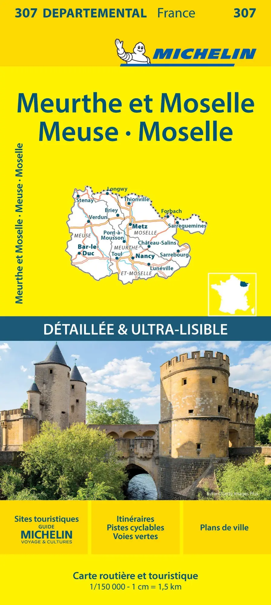 Cover: 9782067202085 | Michelin Meurthe-Mos. Meuse (Lothringen) | Map | (Land-)Karte | 1 S.