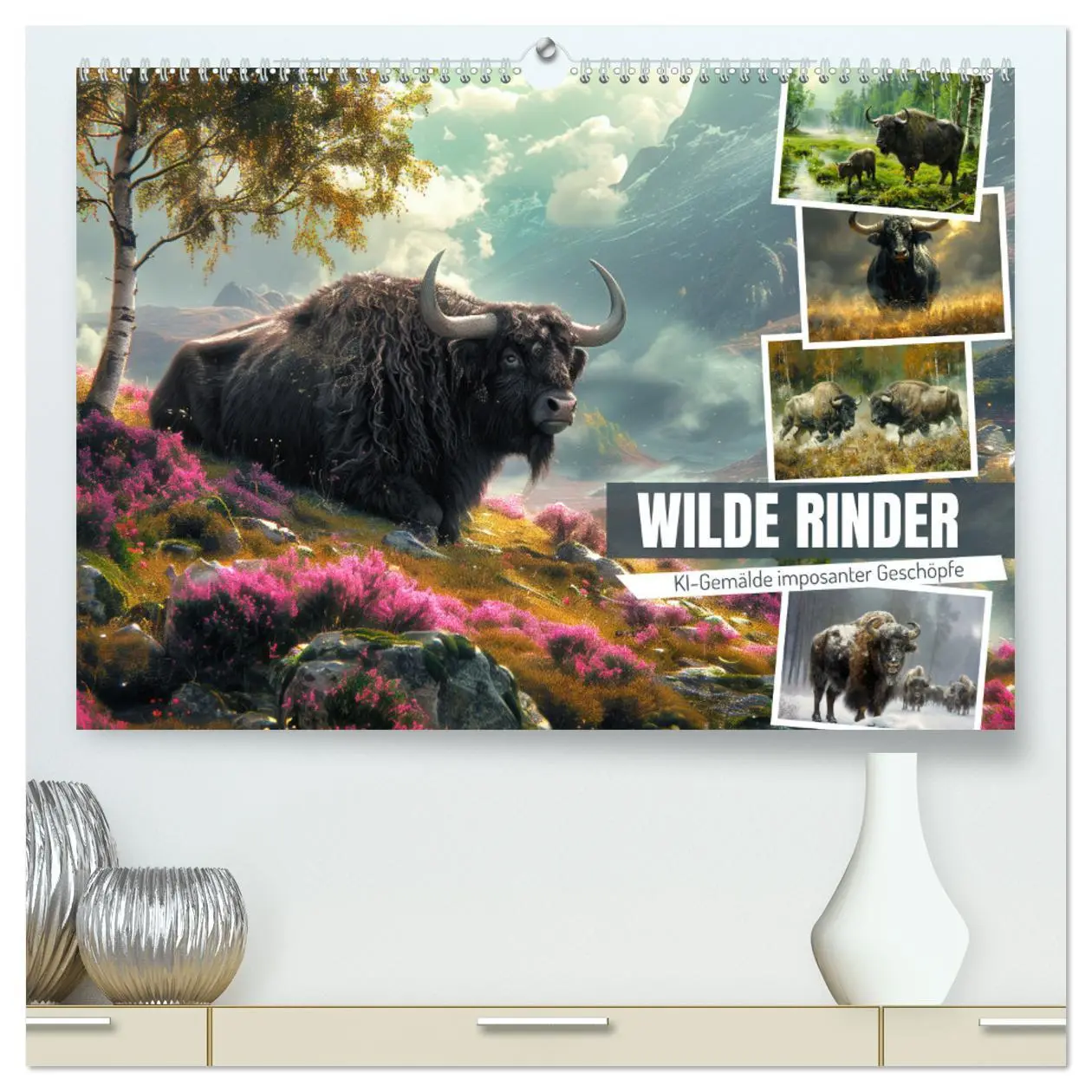 Cover: 9783457262085 | Wilde Rinder (hochwertiger Premium Wandkalender 2026 DIN A2 quer),...