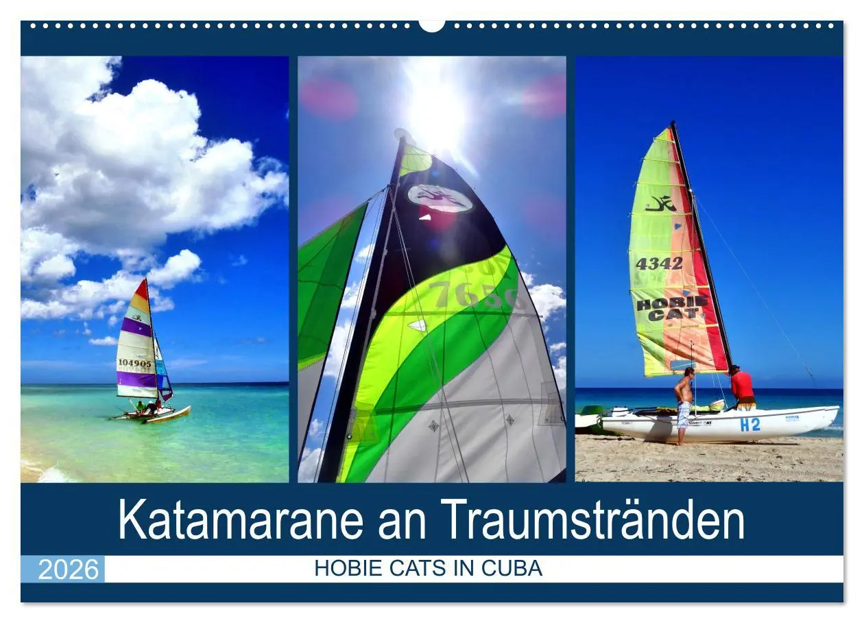 Cover: 9783457642085 | Katamarane an Traumstränden - Hobie Cats in Cuba (Wandkalender 2026...