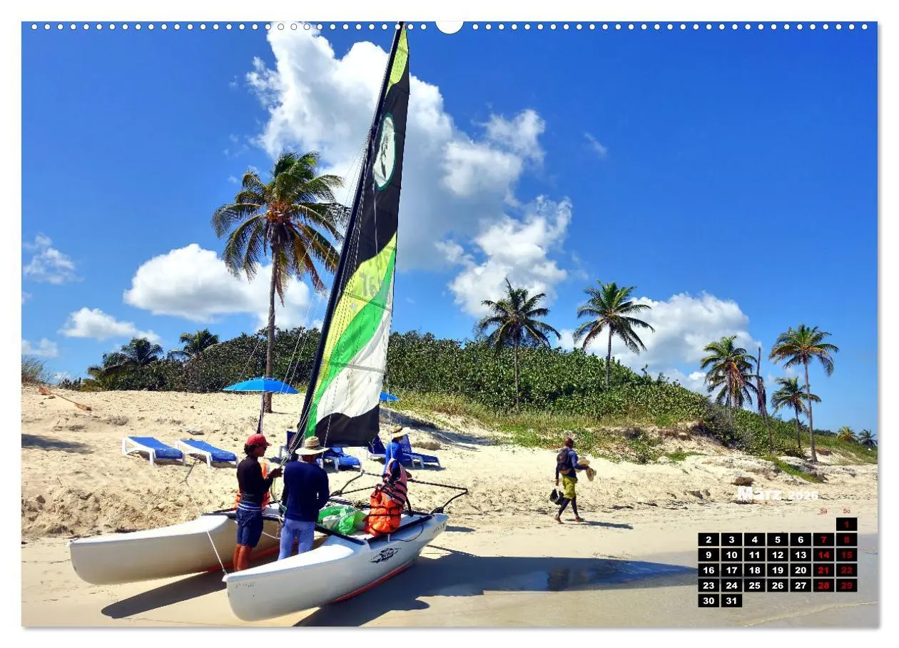 Bild: 9783457642085 | Katamarane an Traumstränden - Hobie Cats in Cuba (Wandkalender 2026...