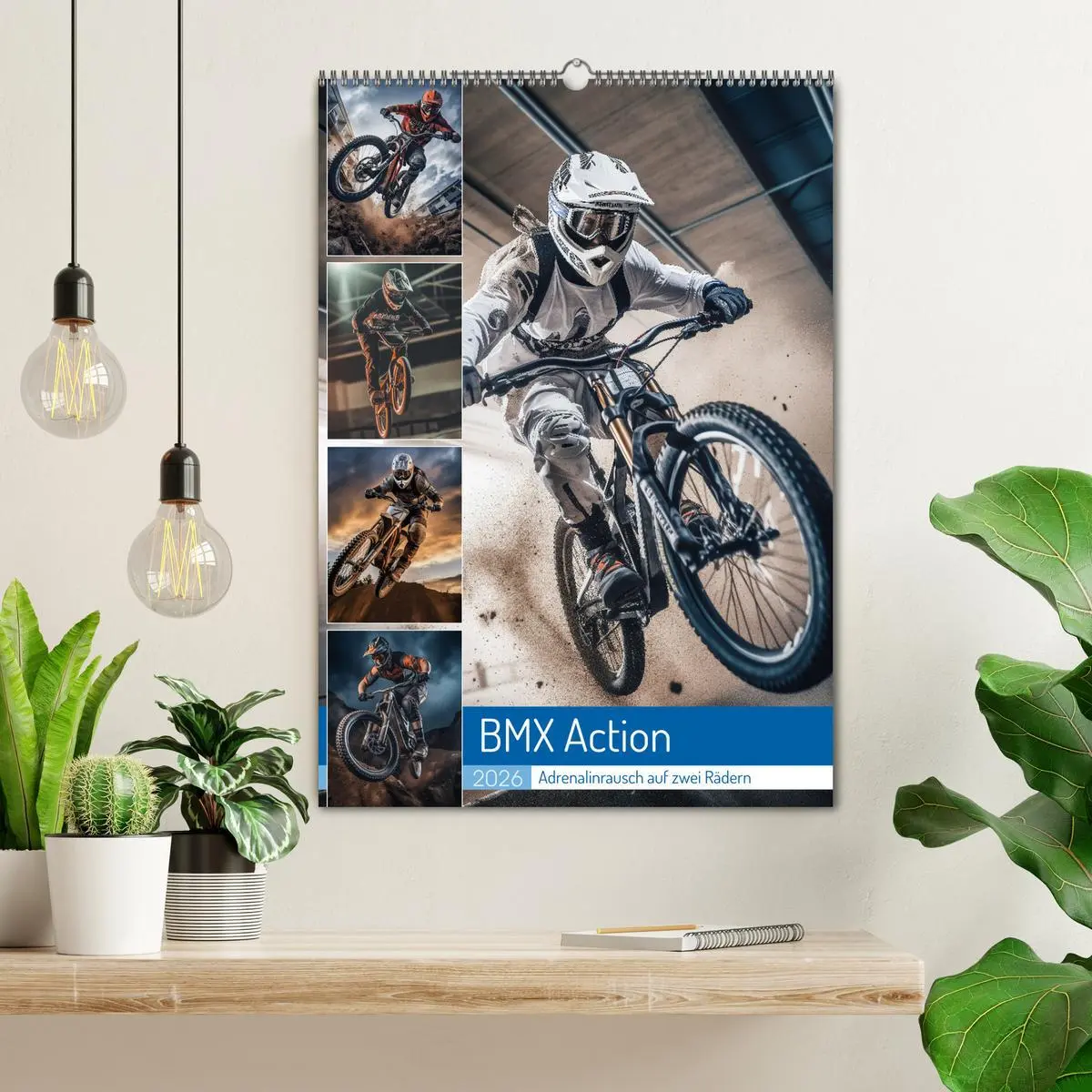 Bild: 9783516282085 | BMX Action (Wandkalender 2026 DIN A2 hoch), CALVENDO Monatskalender