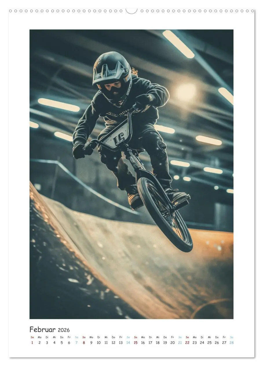 Bild: 9783516282085 | BMX Action (Wandkalender 2026 DIN A2 hoch), CALVENDO Monatskalender