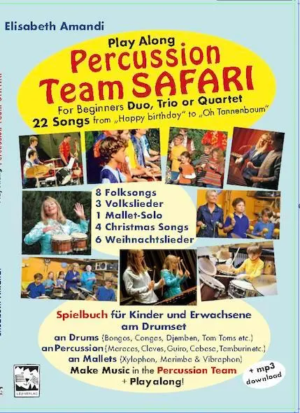Cover: 9783897752085 | Percussion Team Safari | Play along Percussion for Beginners | Amandi