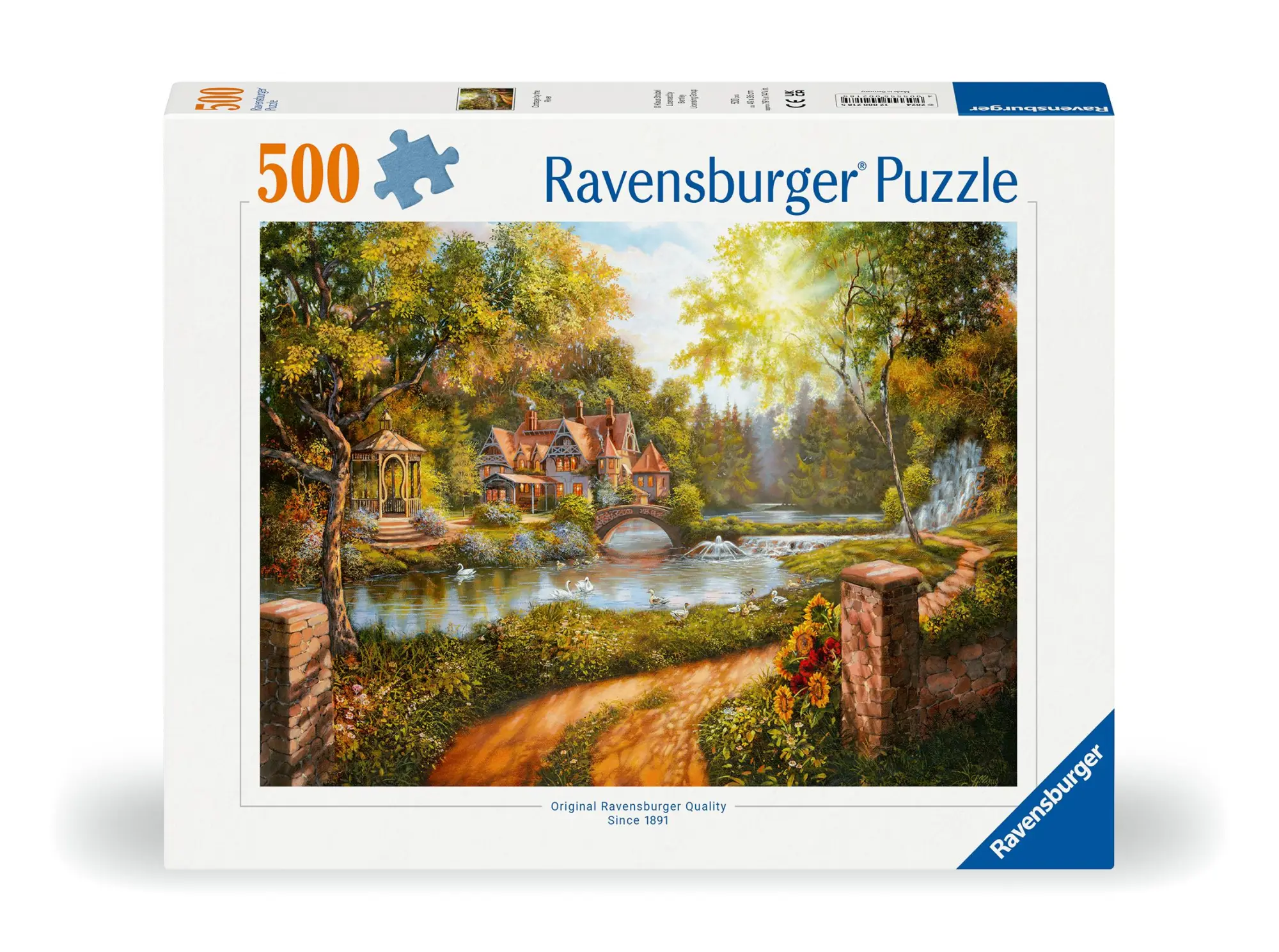 Cover: 4005555002185 | Erwachsenenpuzzle 500 Teile - Hütte am Fluss | Spiel | 12000218 | 2024