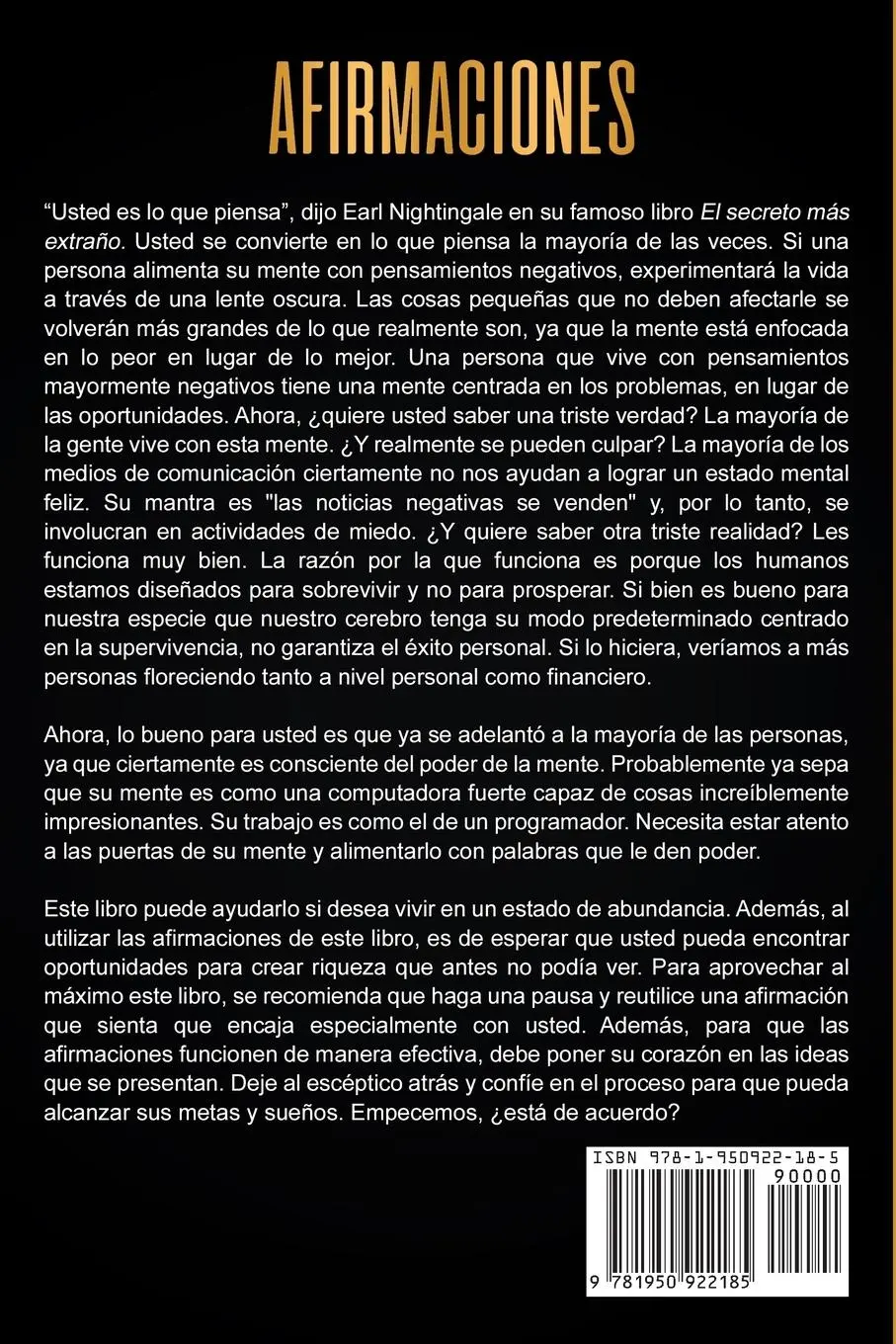 Rückseite: 9781950922185 | Afirmaciones | Hourly Affirmations | Taschenbuch | Spanisch | 2019