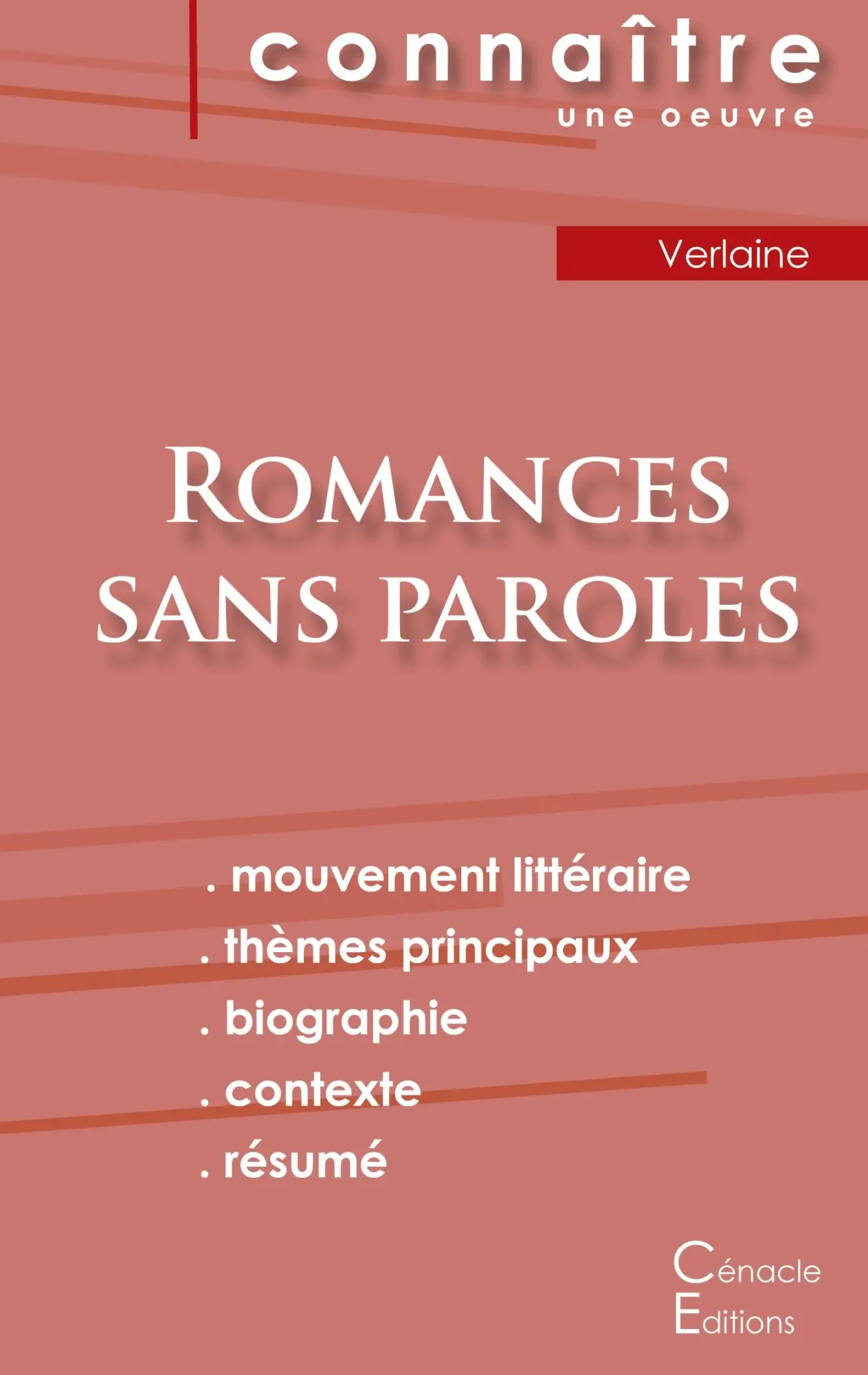 Cover: 9782759302185 | Fiche de lecture Romances sans paroles de Verlaine (Analyse...