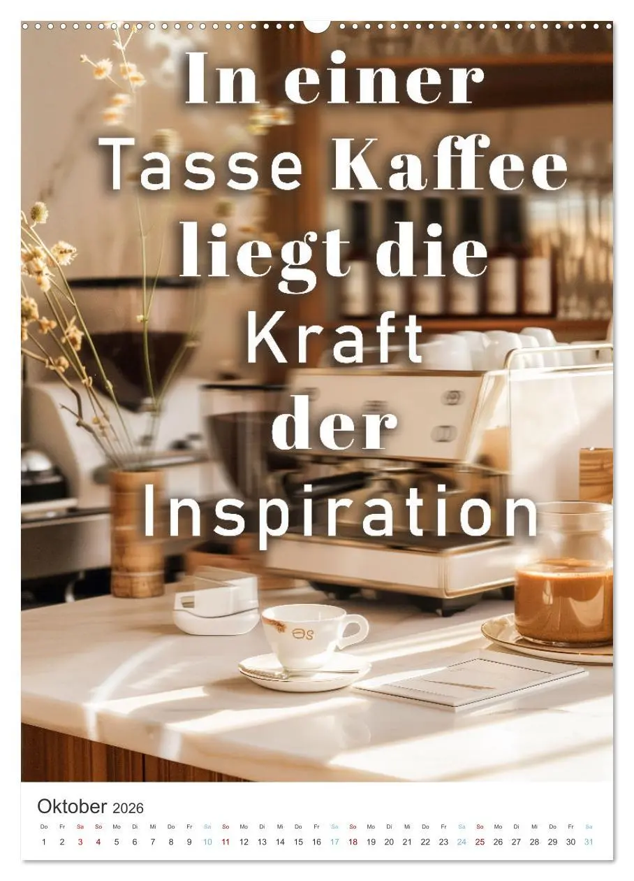 Bild: 9783516272185 | Kaffeegenuss für die Seele (hochwertiger Premium Wandkalender 2026...