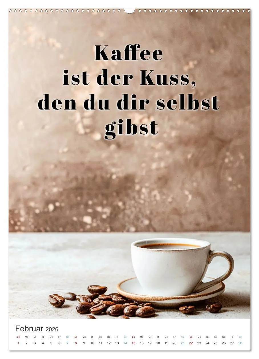 Bild: 9783516272185 | Kaffeegenuss für die Seele (hochwertiger Premium Wandkalender 2026...