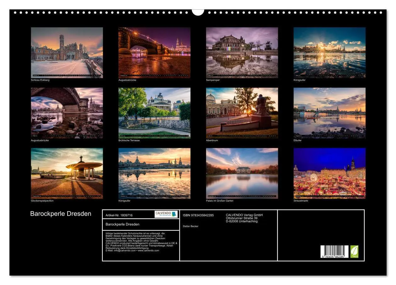 Bild: 9783435842285 | Barockperle Dresden (Wandkalender 2025 DIN A2 quer), CALVENDO...