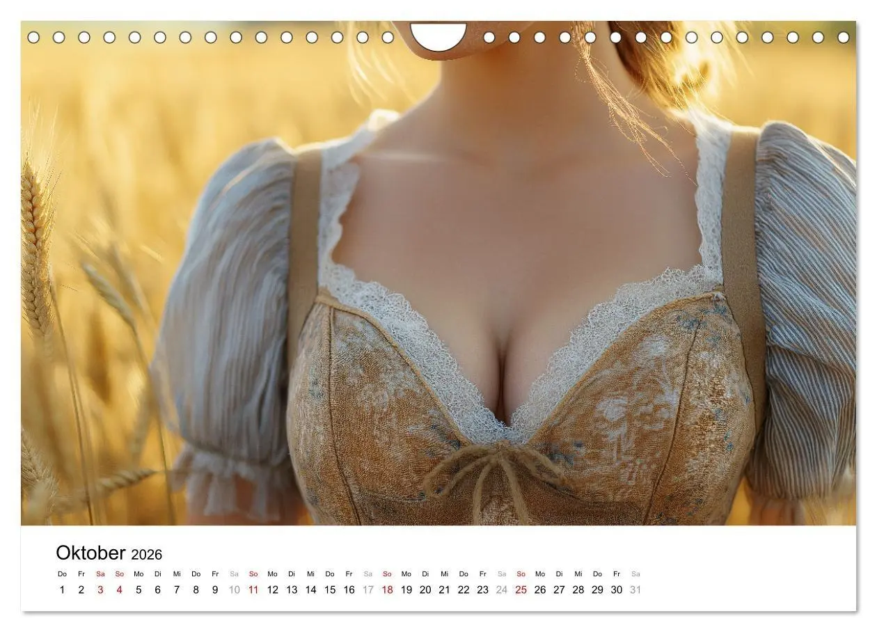 Bild: 9783457312285 | Dirndl Dekollete Kalender - Traditionelle Tracht und bayerische...