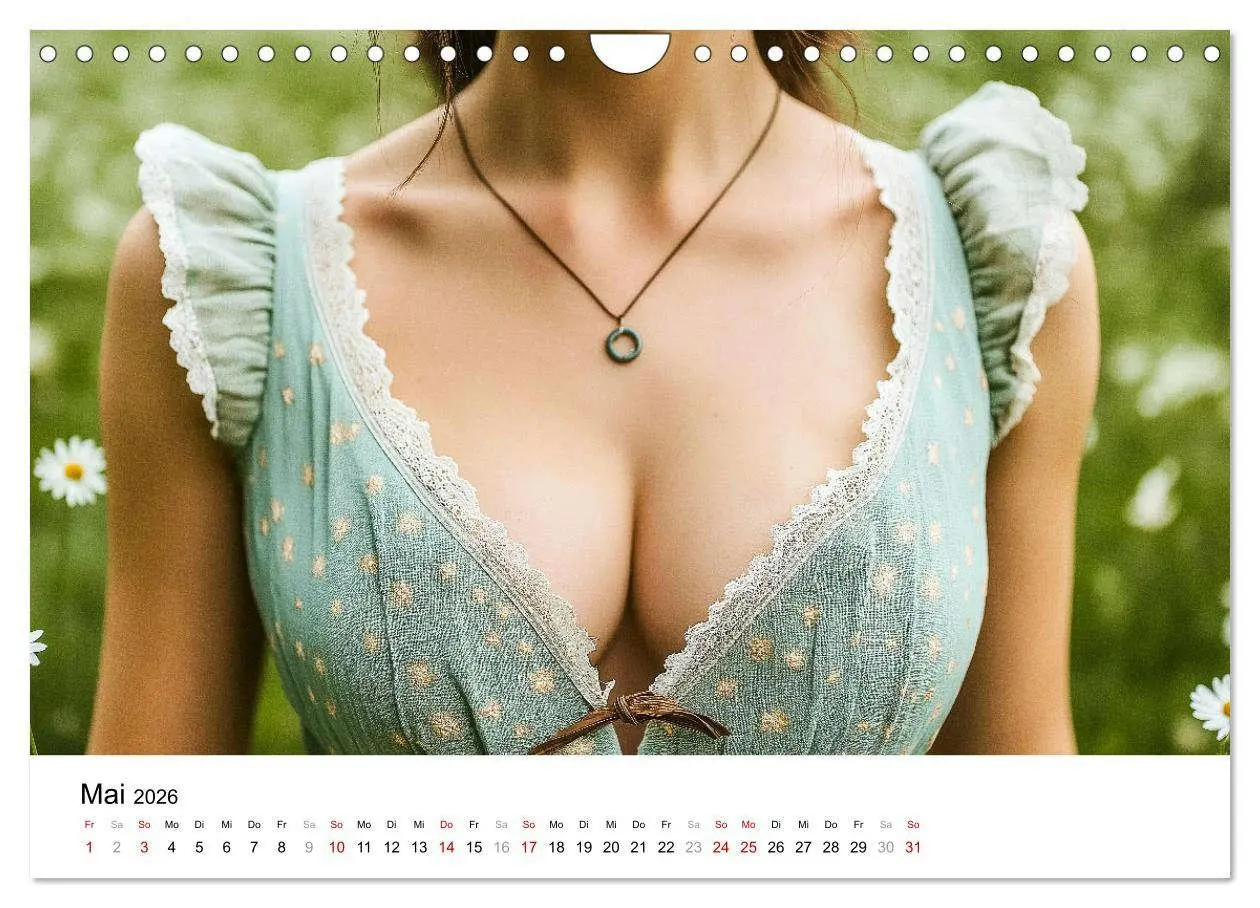 Bild: 9783457312285 | Dirndl Dekollete Kalender - Traditionelle Tracht und bayerische...