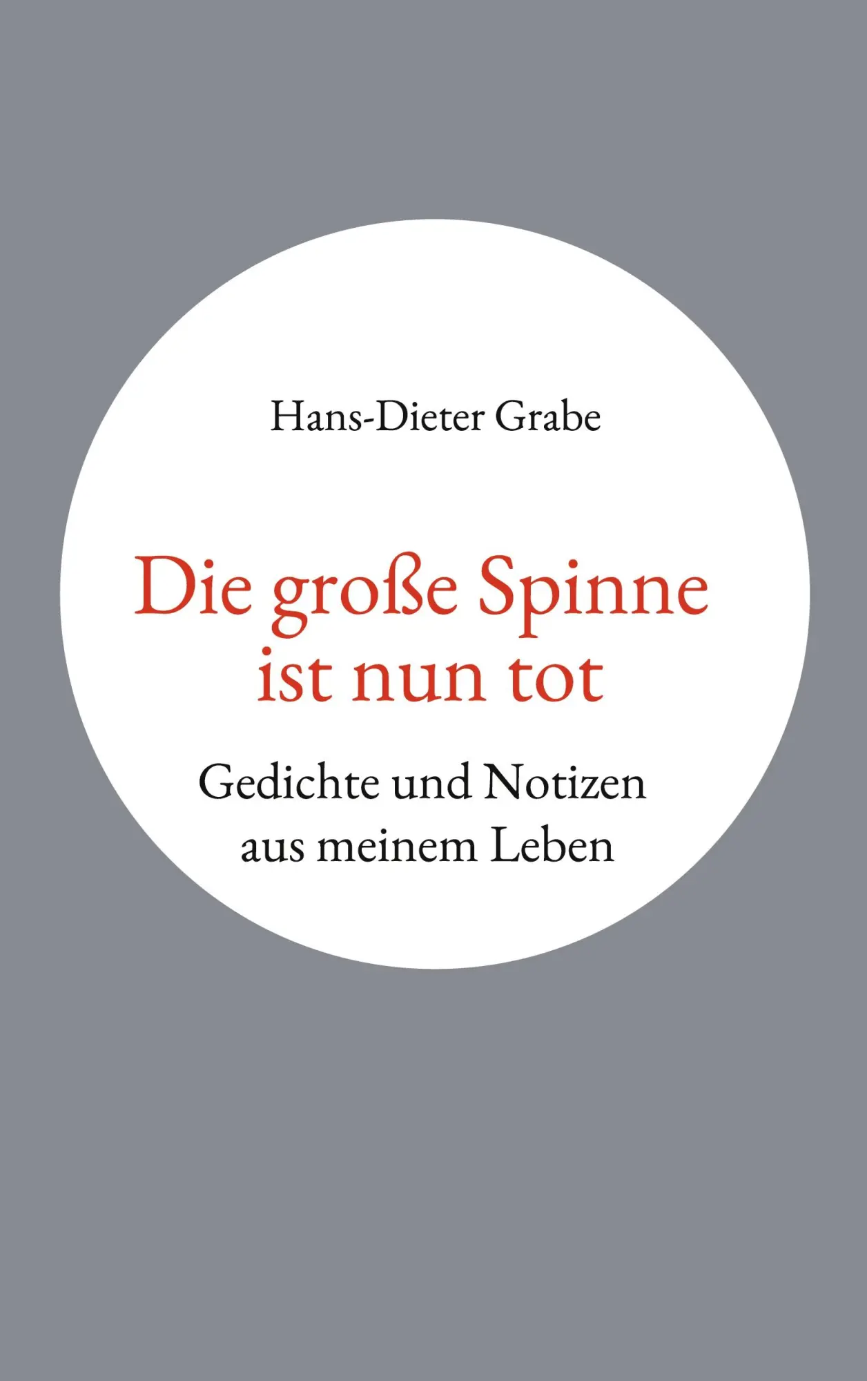 Cover: 9783756842285 | Die große Spinne ist nun tot | Gedichte und Notizen aus meinem Leben