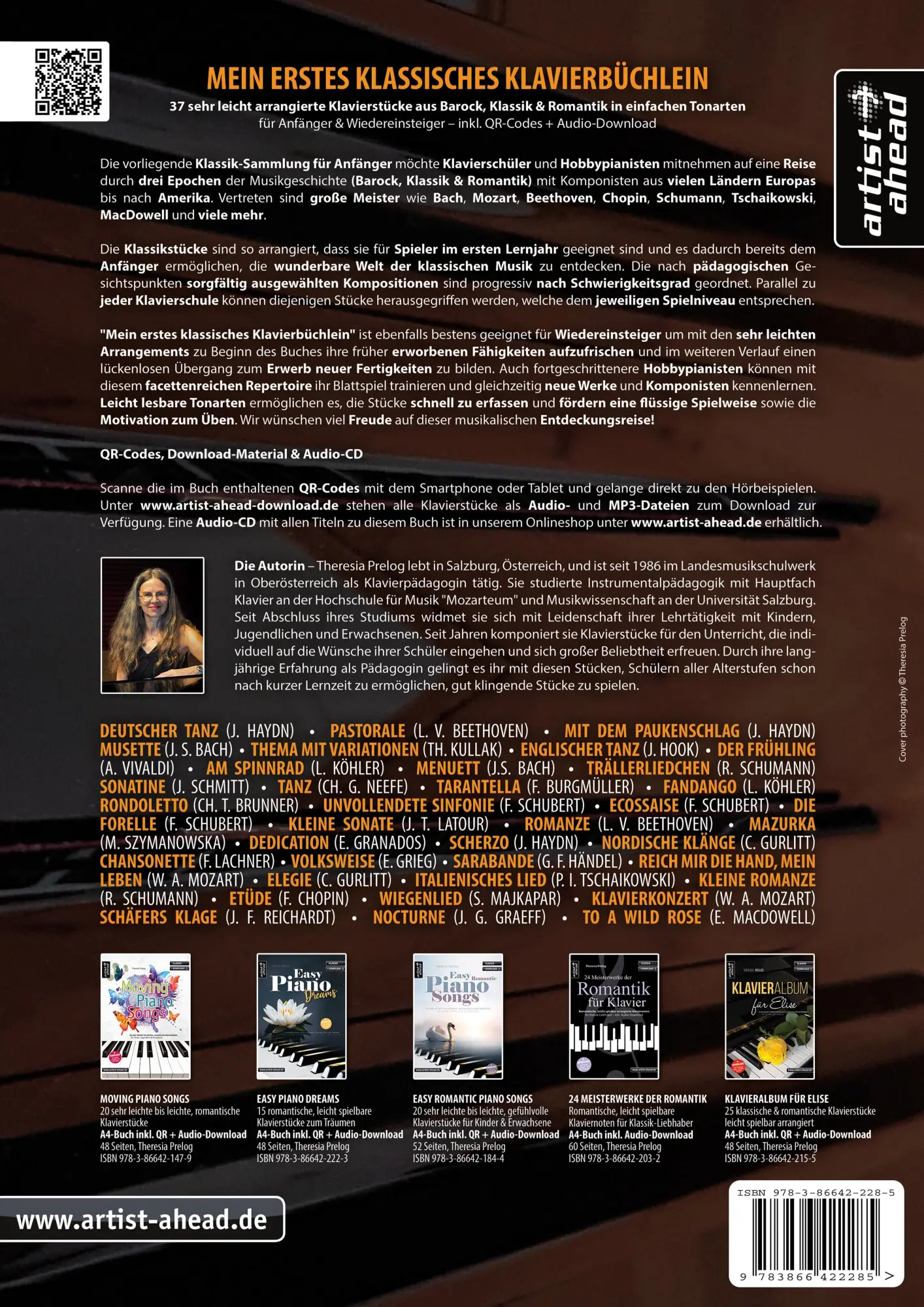 Rückseite: 9783866422285 | Mein erstes klassisches Klavierbüchlein | Theresia Prelog | Broschüre