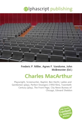 Charles MacArthur | Frederic P. Miller (u. a.) | Taschenbuch | Englisch | Alphascript Publishing | EAN 9786130692285 - Miller, Frederic P.