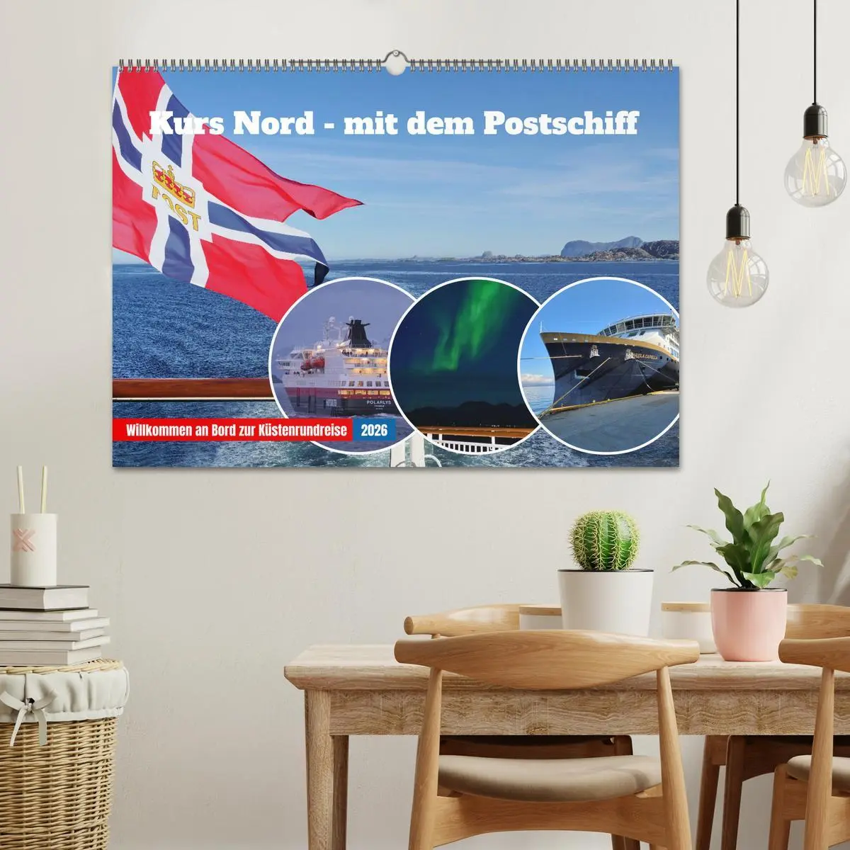 Bild: 9783457302385 | Kurs Nord - mit dem Postschiff (Wandkalender 2026 DIN A2 quer),...