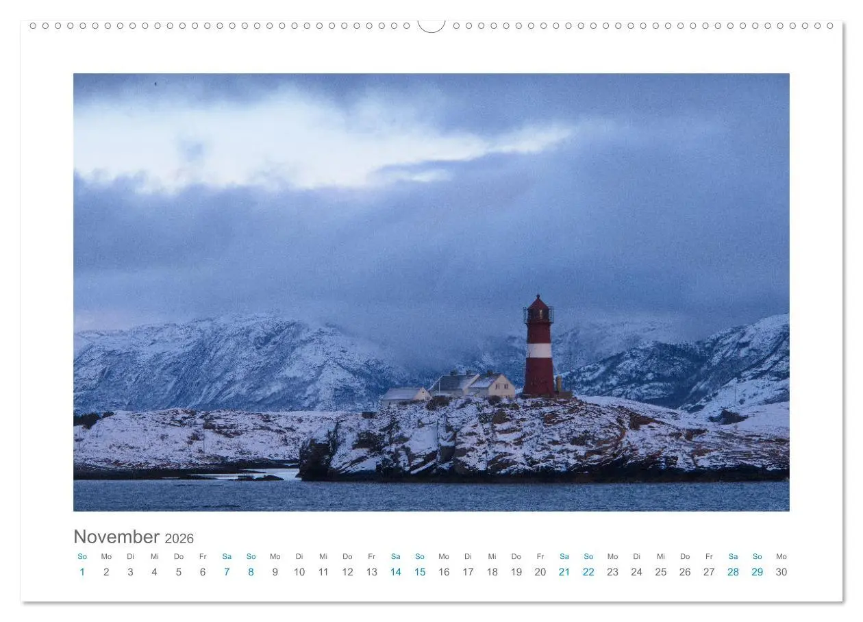 Bild: 9783457302385 | Kurs Nord - mit dem Postschiff (Wandkalender 2026 DIN A2 quer),...
