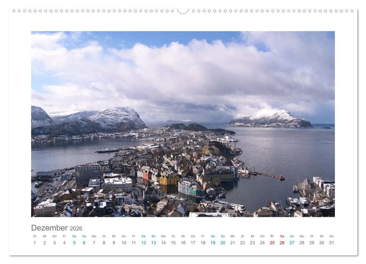 Bild: 9783457302385 | Kurs Nord - mit dem Postschiff (Wandkalender 2026 DIN A2 quer),...